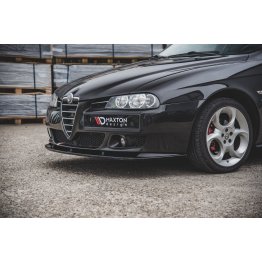 Накладка сплиттер на передний бампер на Alfa Romeo 156